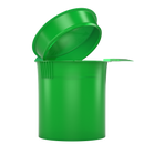 Green 6 dram latch top pop top child resistant container bottle vial 8 4 dr wholesale packaging smell proof supplies dragon chewer template die diagram size bulk 1 gram 1g CR squeeze top airtight highlock HL vial bottle