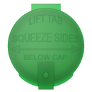 Green 6 dram latch top pop top child resistant container bottle vial 8 4 dr wholesale packaging smell proof supplies dragon chewer template die diagram size bulk 1 gram 1g CR squeeze top airtight highlock HL nearby near me vial bottle sizes cap empty BPA free pill lids small 