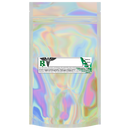 1/2 Ounce Gloss Holographic & Clear Mylar Bags + Labels - (100 qty.) - Dragon Chewer