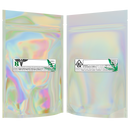 1 Ounce Gloss Holographic & Clear Mylar Bags + Labels - (100 qty.) - Dragon Chewer