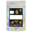 1 Ounce Gloss Holographic & Clear Designer Custom Mylar Bags + Labels (100 qty.) - Dragon Chewer