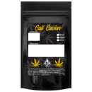 Gloss Black Opaque Dragon Chewer 14g gram 1/2 ounce smell proof mylar bags by HIGHLOCK. Custom labels stickers designer rx 100 pack. Best thick wholesale bulk dispensary custom child resistant packaging 420 barrier bags tamper evident resealable large food storage baggies 5x8x2