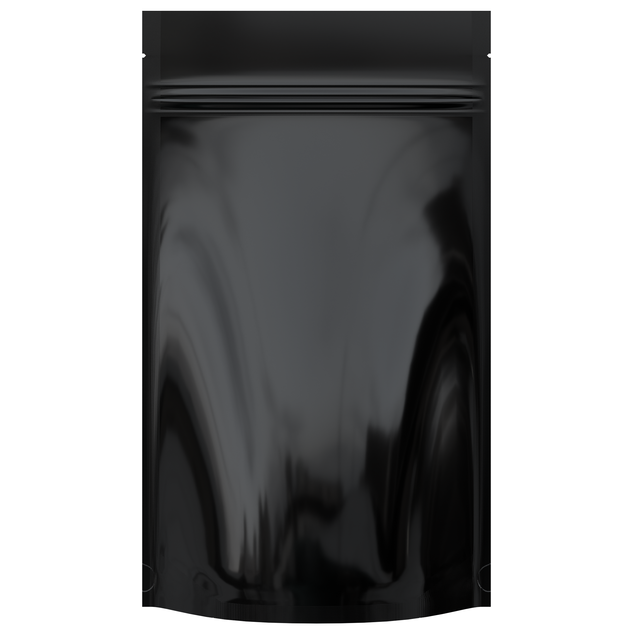 Gloss Black Opaque Dragon Chewer 14g half ounce smell proof mylar bags by HIGHLOCK. Best thick wholesale bulk dispensary custom child resistant packaging 420 barrier bags tamper evident resealable large food storage heat sealable 5x8x2