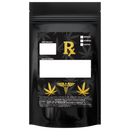 Gloss Black Opaque Dragon Chewer 14g gram 1/2 ounce smell proof mylar bags by HIGHLOCK. Custom labels stickers designer rx 100 pack. Best thick wholesale bulk dispensary custom child resistant packaging 420 barrier bags tamper evident resealable large food storage near me nearby 5x8x2