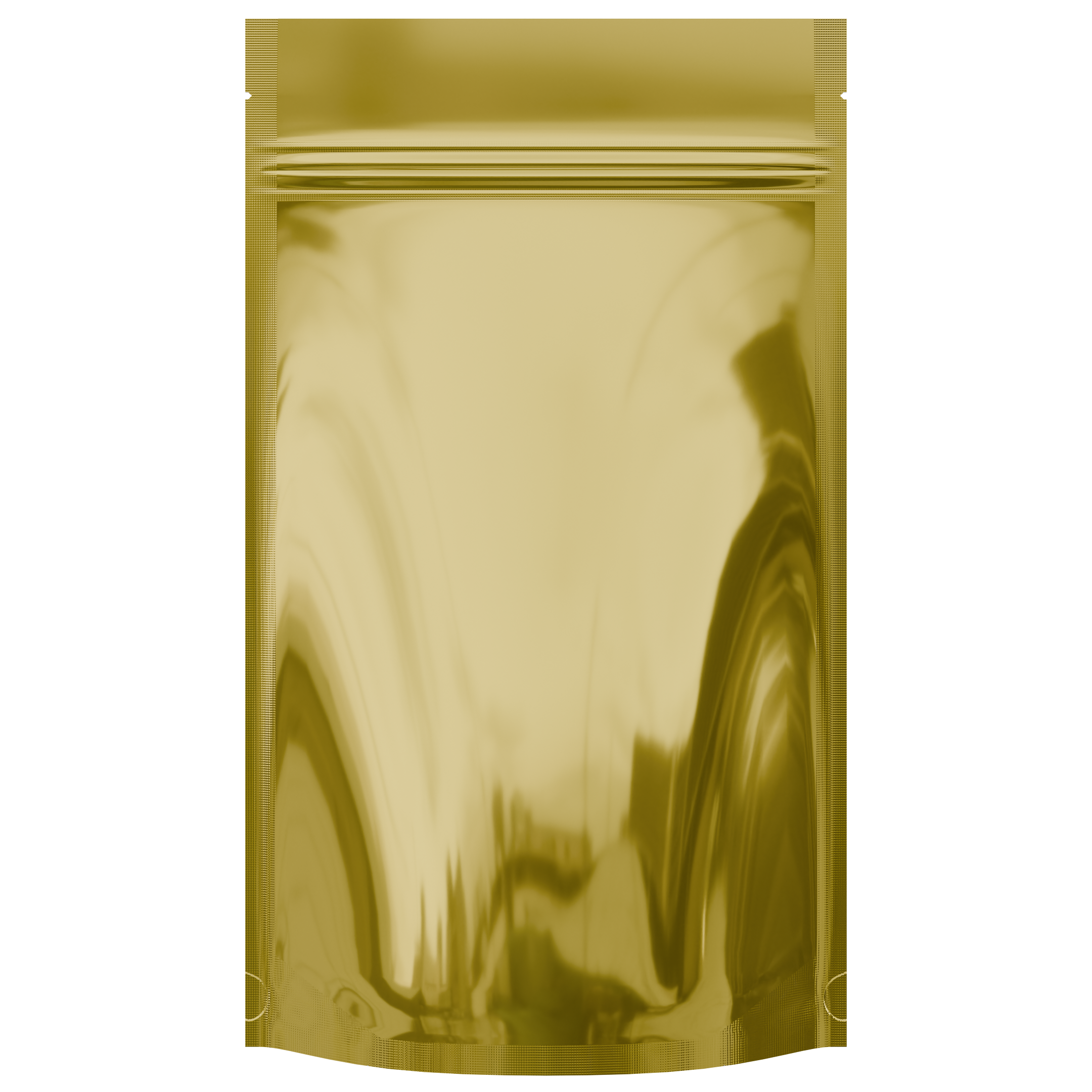 Gloss Gold Vista Clear Dragon Chewer 14g half ounce smell proof mylar bags by HIGHLOCK. Best thick wholesale bulk dispensary custom child resistant packaging 420 barrier bags tamper evident resealable large food storage heat sealable 5x8x2