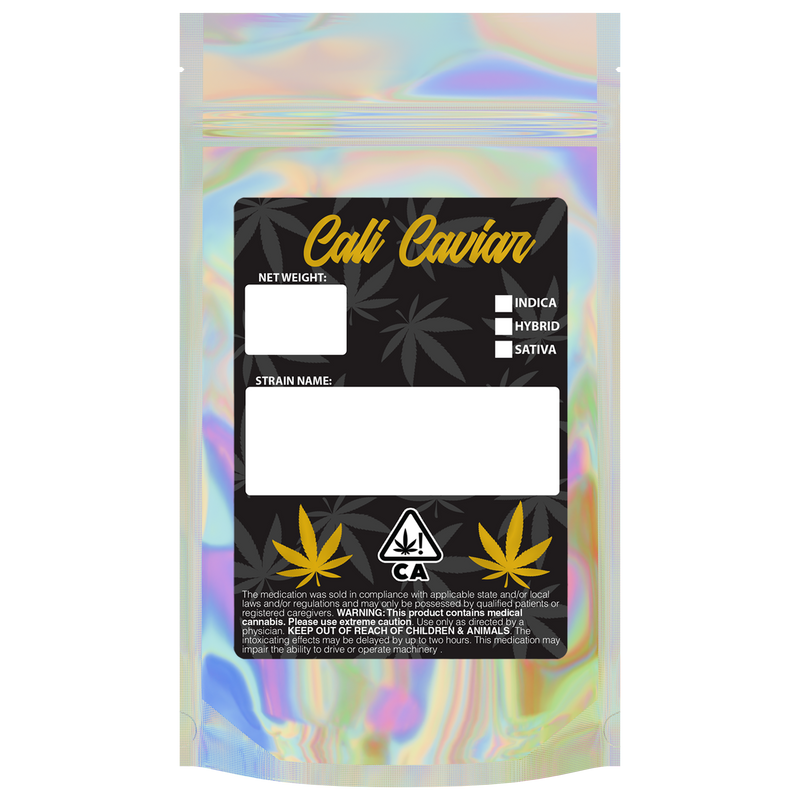gloss holographic clear vista translucent transparent Dragon Chewer 14g gram 1/2 ounce smell proof mylar bags by HIGHLOCK. Custom labels stickers designer rx 100 pack. Best thick wholesale bulk dispensary custom child resistant packaging 420 barrier bags tamper evident resealable large food storage baggies 5x8x2