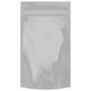 Gloss White Vista Clear Dragon Chewer 14g half ounce smell proof mylar bags by HIGHLOCK. Best thick wholesale bulk dispensary custom child resistant packaging 420 barrier bags tamper evident resealable large food storage heat sealable 5x8x2 50 bulk pack