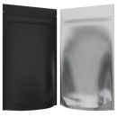 Matte Black Vista Clear Translucent Transparent Dragon Chewer 14g gram 1/2 ounce smell proof mylar bags by HIGHLOCK. Best thick wholesale bulk dispensary custom child resistant packaging 420 barrier bags tamper evident resealable large food storage 5x8x2 50 bulk pack