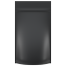 Matte Black Opaque Dragon Chewer 14g half ounce smell proof mylar bags by HIGHLOCK. Best thick wholesale bulk dispensary custom child resistant packaging 420 barrier bags tamper evident resealable large food storage heat sealable 5x8x2