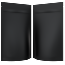 Matte Black Opaque Dragon Chewer 14g gram 1/2 ounce smell proof mylar bags by HIGHLOCK. Best thick wholesale bulk dispensary custom child resistant packaging 420 barrier bags tamper evident resealable large food storage near me nearby 5x8x2