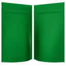 Matte Green Opaque Dragon Chewer 14g gram 1/2 ounce smell proof mylar bags by HIGHLOCK. Best thick wholesale bulk dispensary custom child resistant packaging 420 barrier bags tamper evident resealable large food storage near me nearby 5x8x2