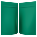 Matte Mint Green Opaque Dragon Chewer 14g gram 1/2 ounce smell proof mylar bags by HIGHLOCK. Best thick wholesale bulk dispensary custom child resistant packaging 420 barrier bags tamper evident resealable large food storage 5x8x2 50 bulk pack