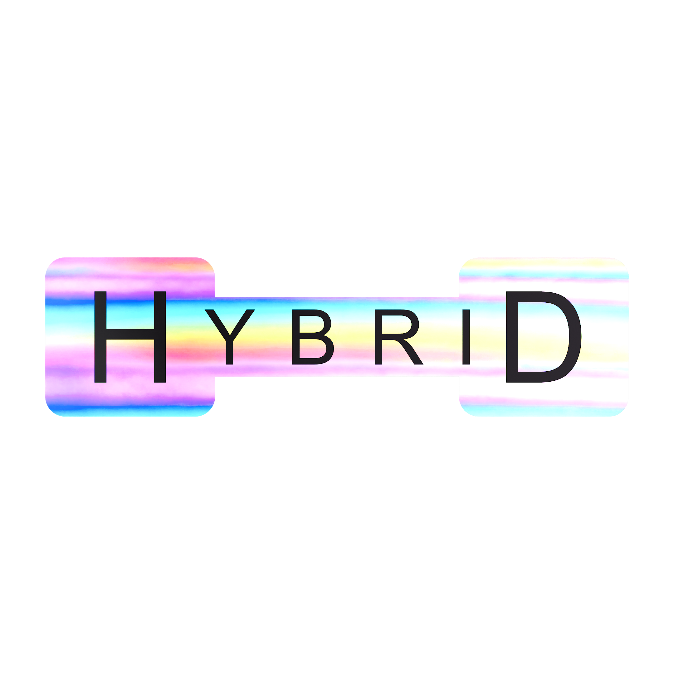 Holographic Silver Tamper Evident Universal Marijuana Strain Labels - Hybrid (1,000 qty.)