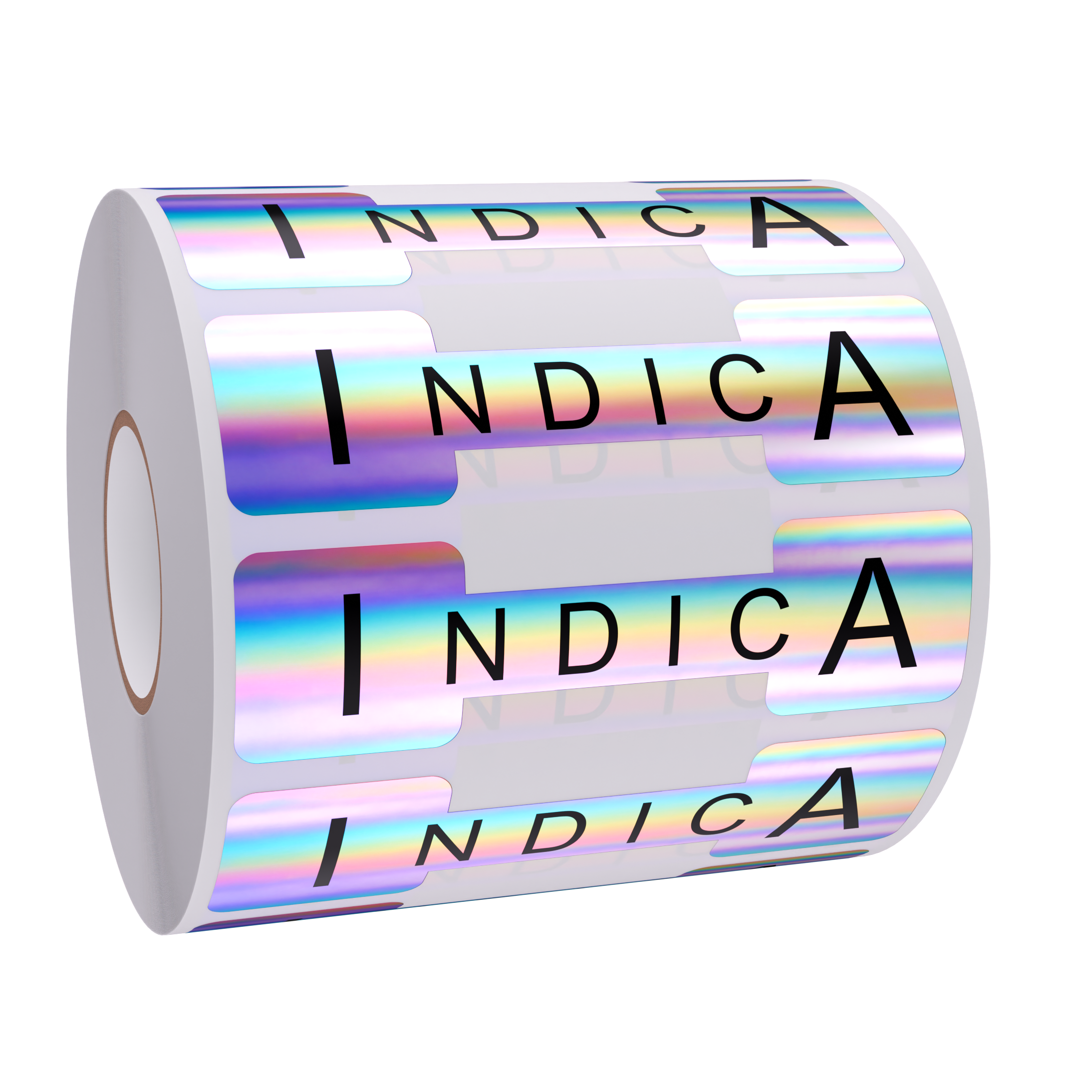 Holographic Silver Tamper Evident Universal Marijuana Strain Labels - Indica (1,000 qty.)
