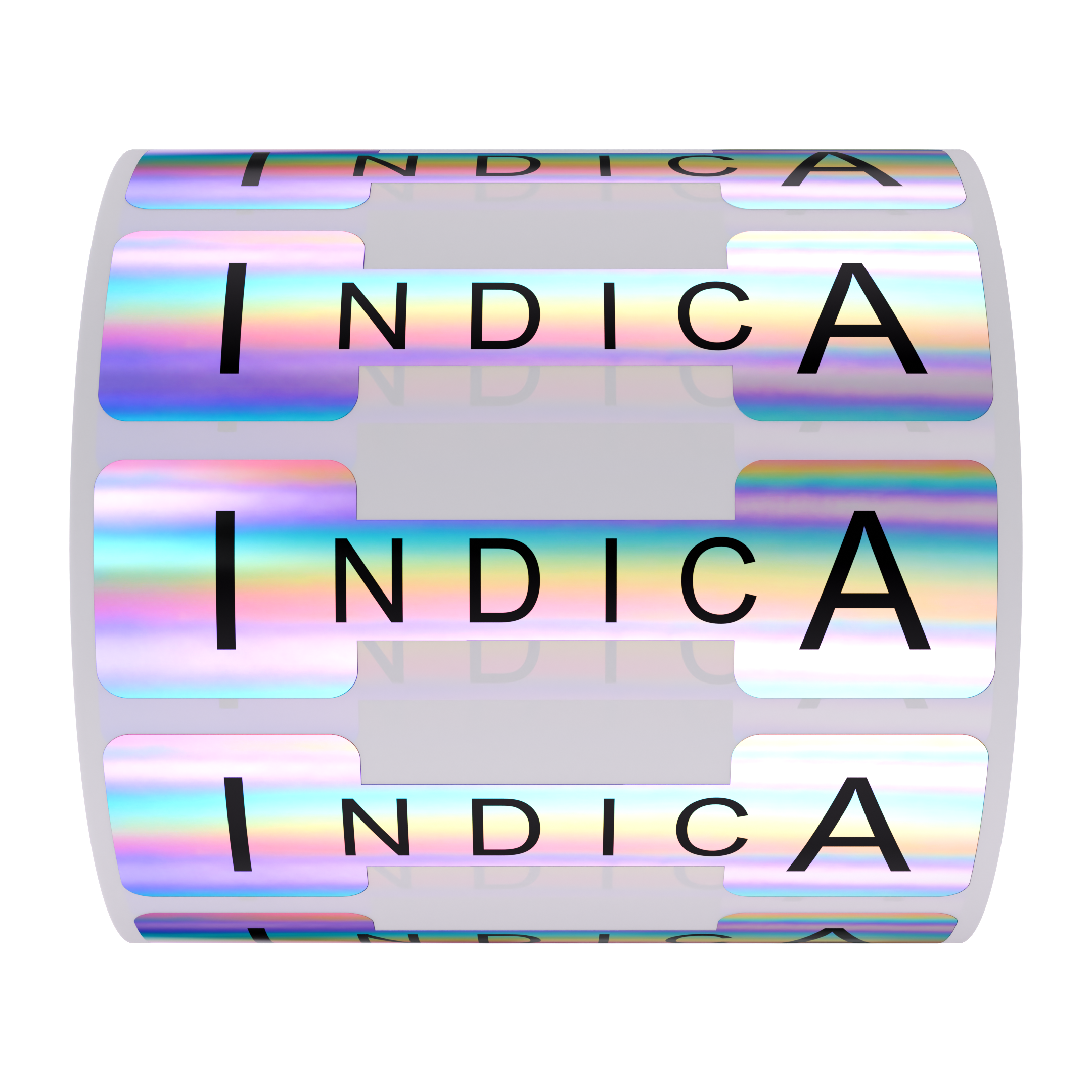 Holographic Silver Tamper Evident Universal Marijuana Strain Labels - Indica (1,000 qty.)