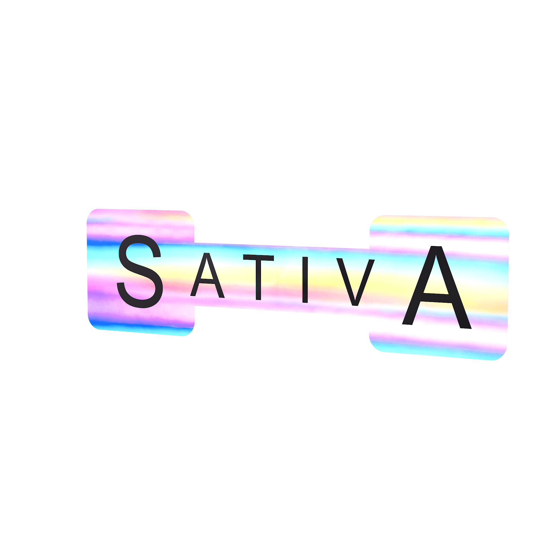 Holographic Silver Tamper Evident Universal Marijuana Strain Labels - Sativa (1,000 qty.)