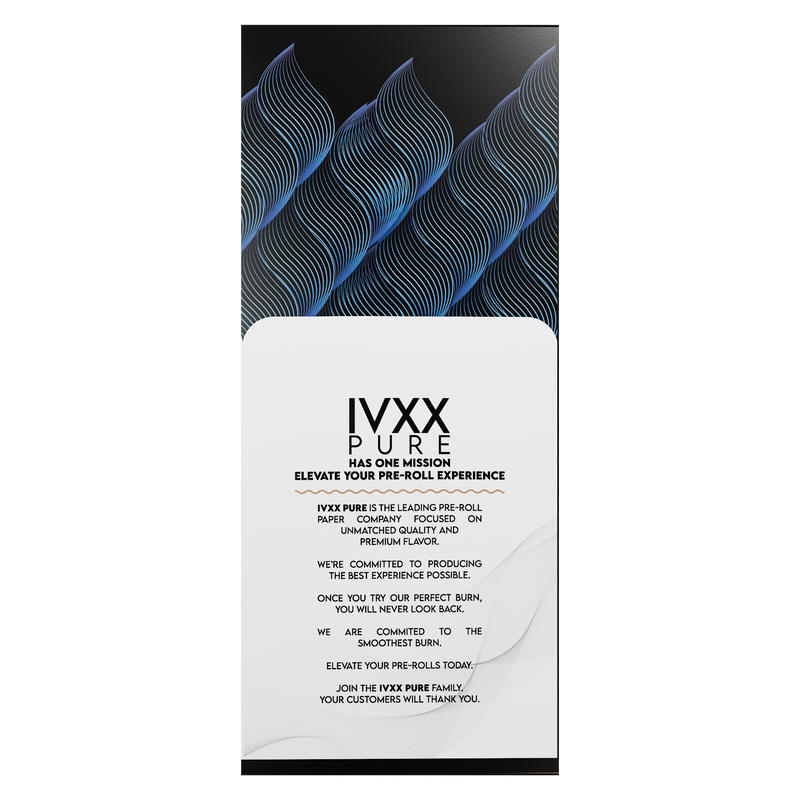 109mm IVXX Pure Pre-Rolled Paper Cones - Unbleached Brown [1,000 Cones per Box]