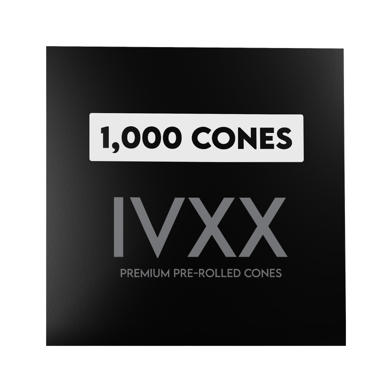 109mm IVXX Pure Pre-Rolled Paper Cones - Unbleached Brown [1,000 Cones per Box]