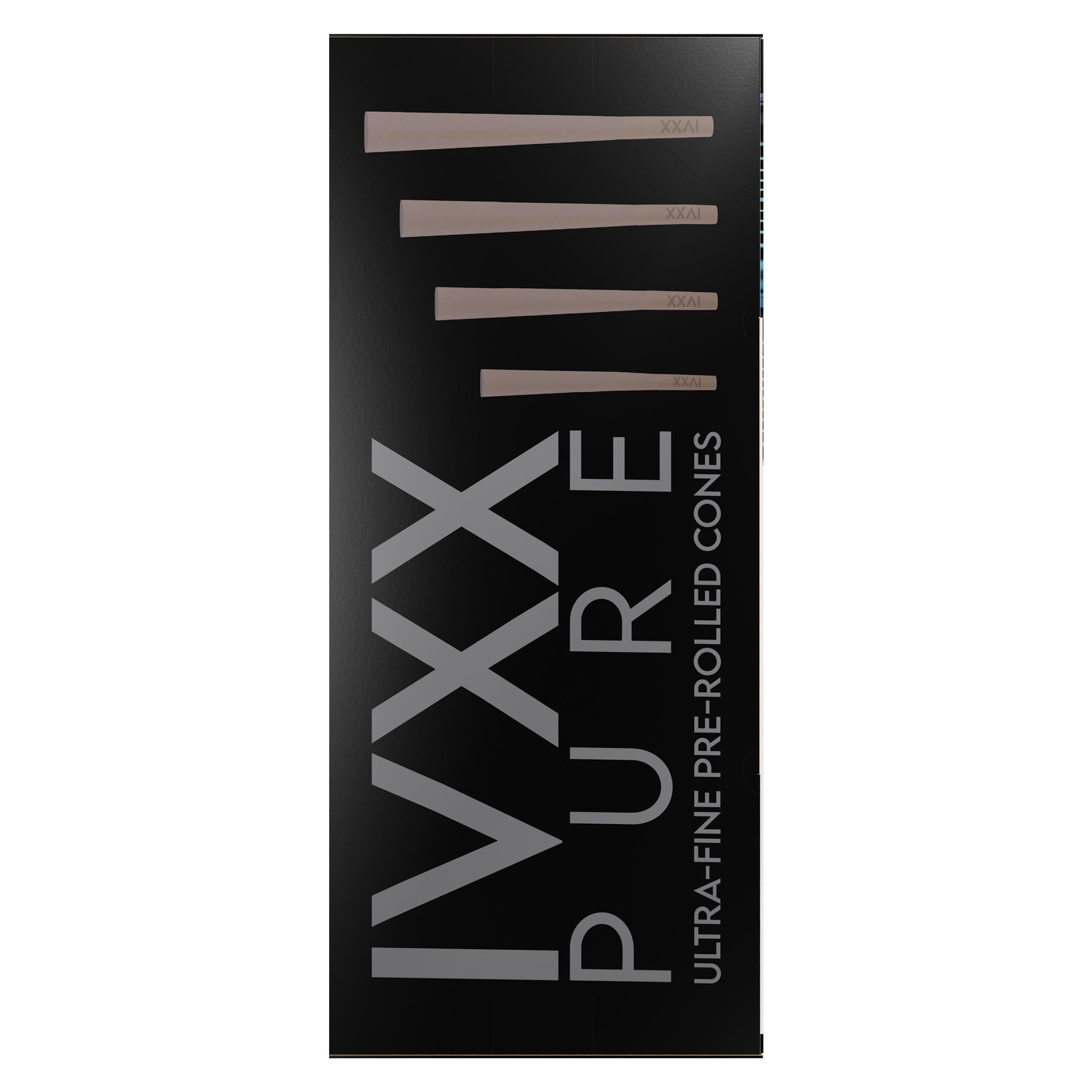 70mm IVXX Pure Pre-Rolled Paper Cones - Unbleached Brown [1,000 Cones per Box] - Dragon Chewer