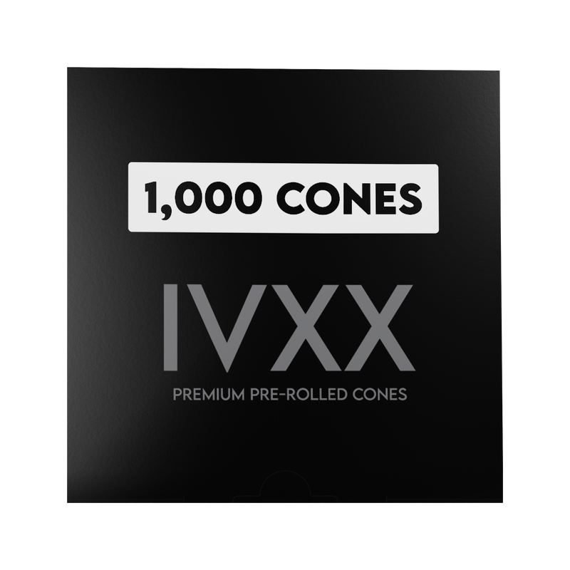 70mm IVXX Pure Pre-Rolled Paper Cones - Unbleached Brown [1,000 Cones per Box]