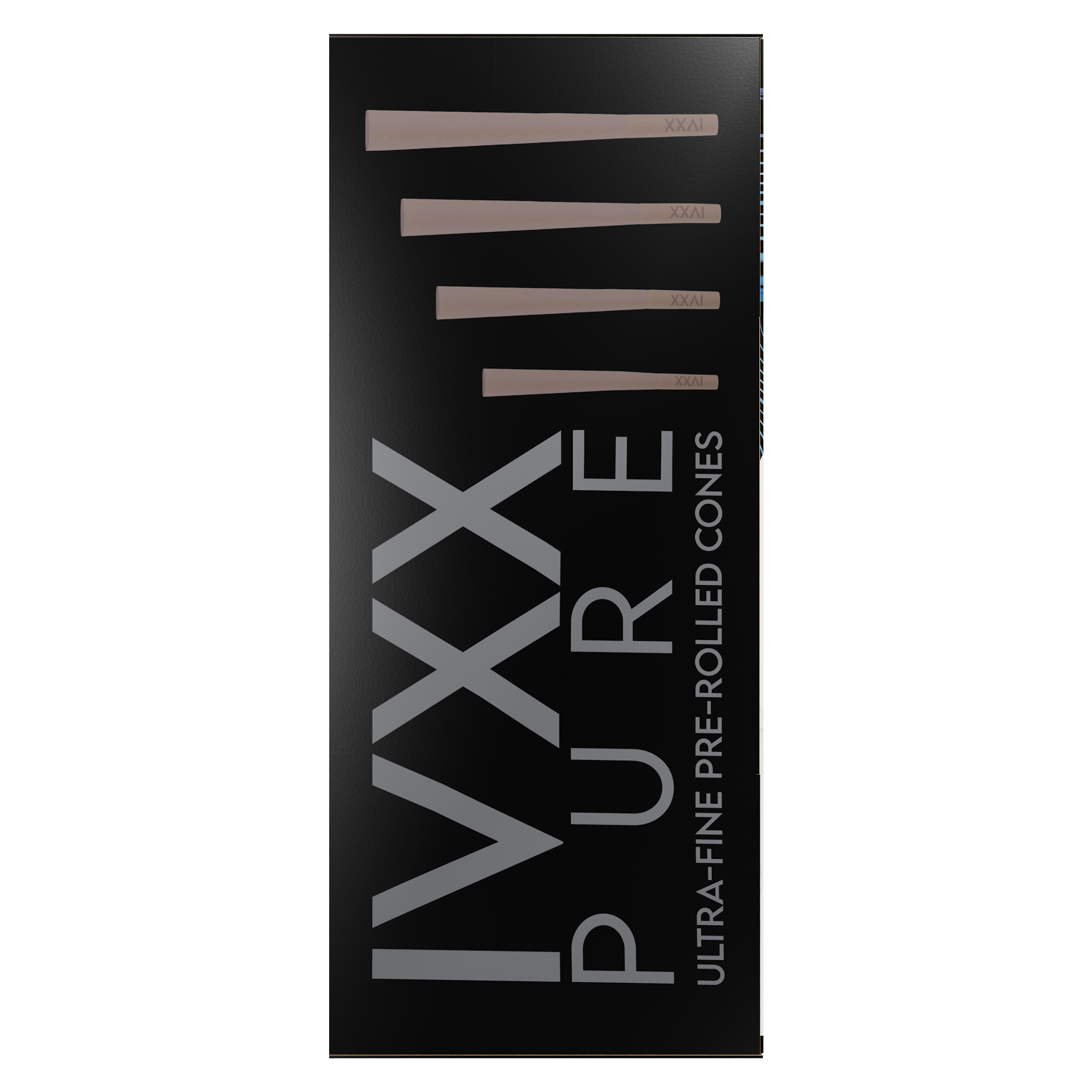 84mm IVXX Pure Pre-Rolled Paper Cones - Unbleached Brown [1,000 Cones per Box] - Dragon Chewer