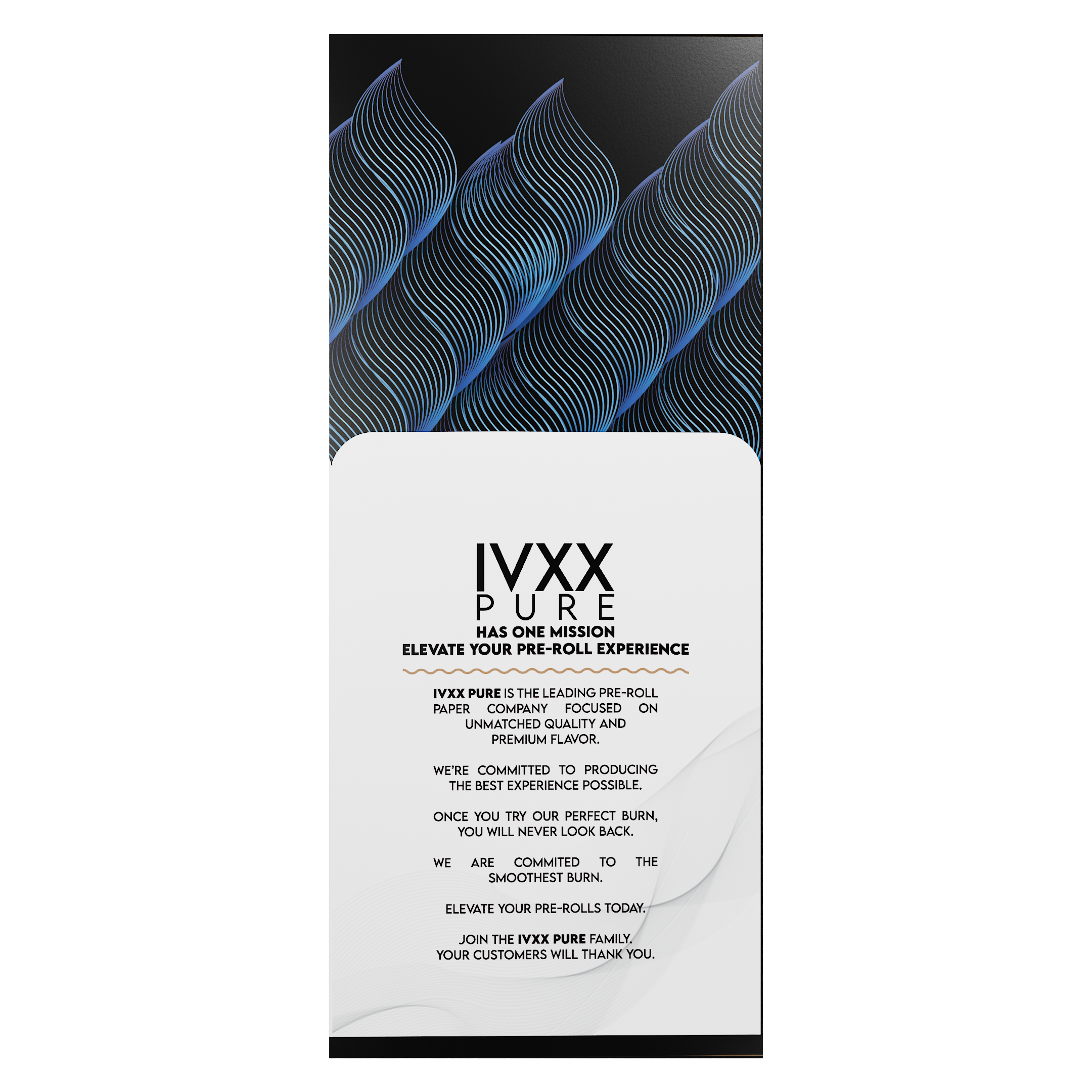 109mm IVXX Pure Pre-Rolled Paper Cones - Unbleached White [1,000 Cones per Box] - Dragon Chewer