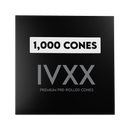 70mm IVXX Pure Pre-Rolled Paper Cones - Unbleached White [1,000 Cones per Box] - Dragon Chewer
