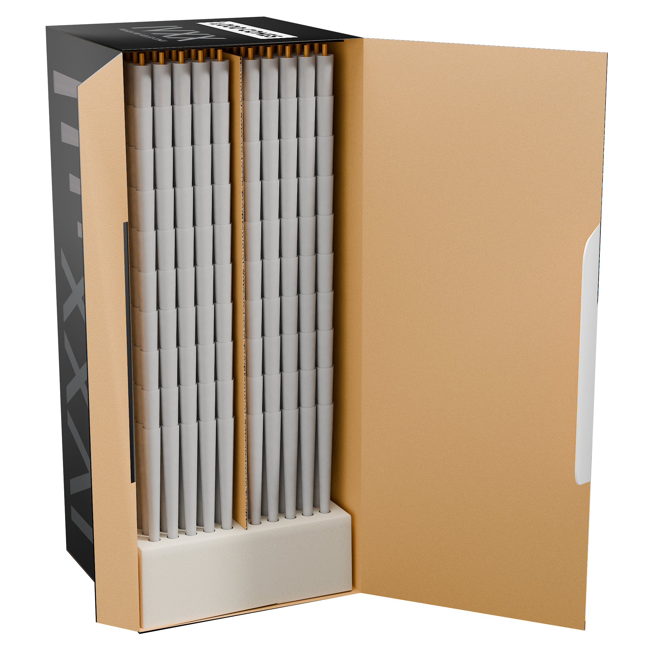 84mm IVXX Pure Pre-Rolled Paper Cones - Unbleached White [1,000 Cones per Box] - Dragon Chewer