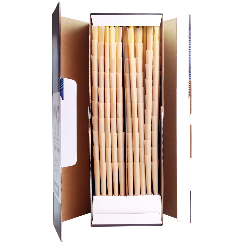 109mm IVXX Pure Pre-Rolled Paper Cones - Unbleached Brown [1,000 Cones per Box]