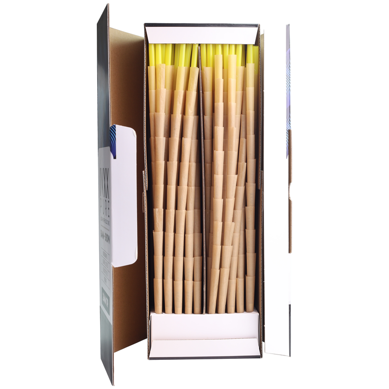 84mm IVXX Pure Pre-Rolled Paper Cones - Unbleached Brown [1,000 Cones per Box]