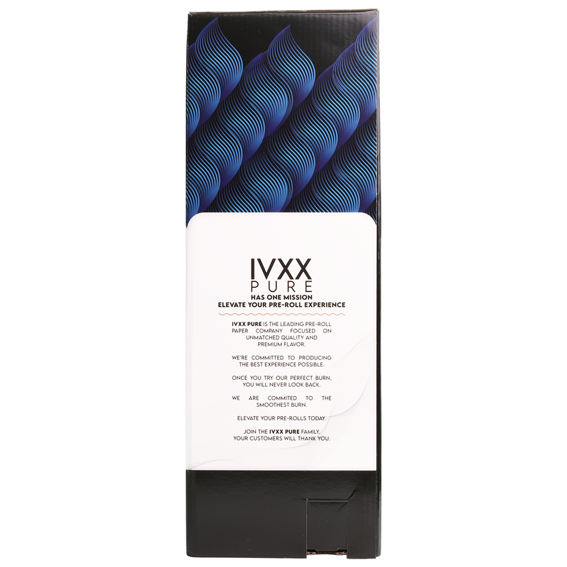109mm IVXX Pure Pre-Rolled Paper Cones - White [1,000 Cones per Box]