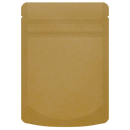 1/8th Ounce 3.5g CR Exit Bags Kraft / Kraft - Tear Notch Mylar Bags - Child Resistant - (1,000 qty.) - Dragon Chewer