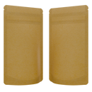 1/4th Ounce CR Exit Bags Kraft / Kraft - Tear Notch Mylar Bags - Child Resistant - (1,000 qty.) - Dragon Chewer