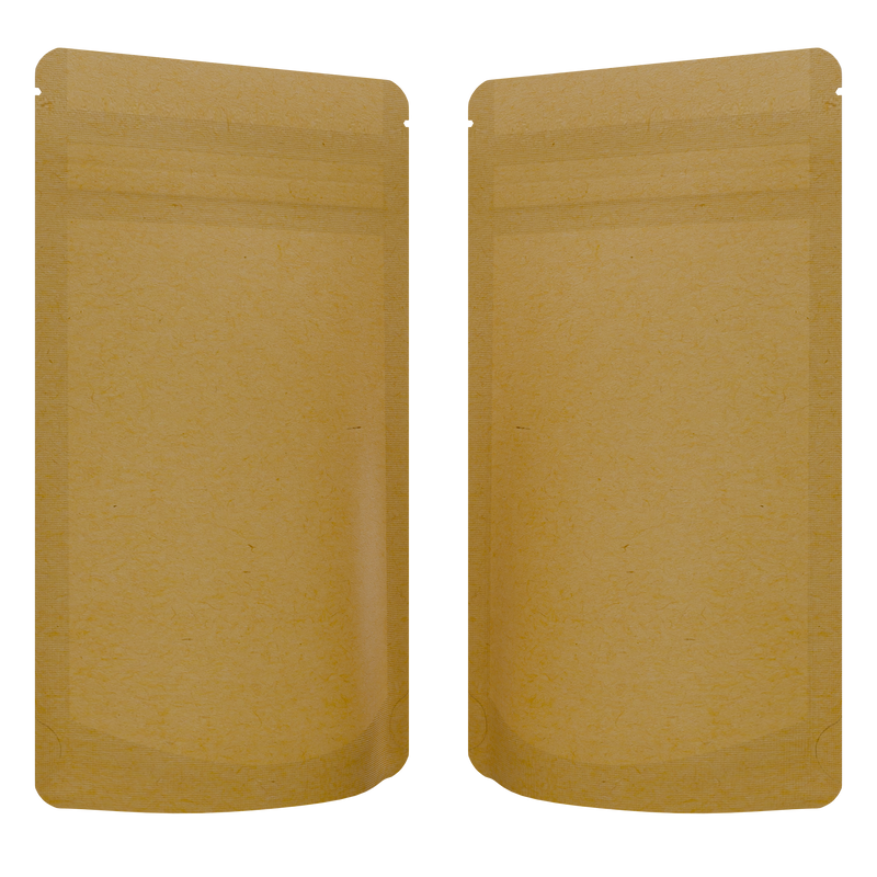 1/4th Ounce CR Exit Bags Kraft / Kraft - Tear Notch Mylar Bags - Child Resistant - (1,000 qty.)