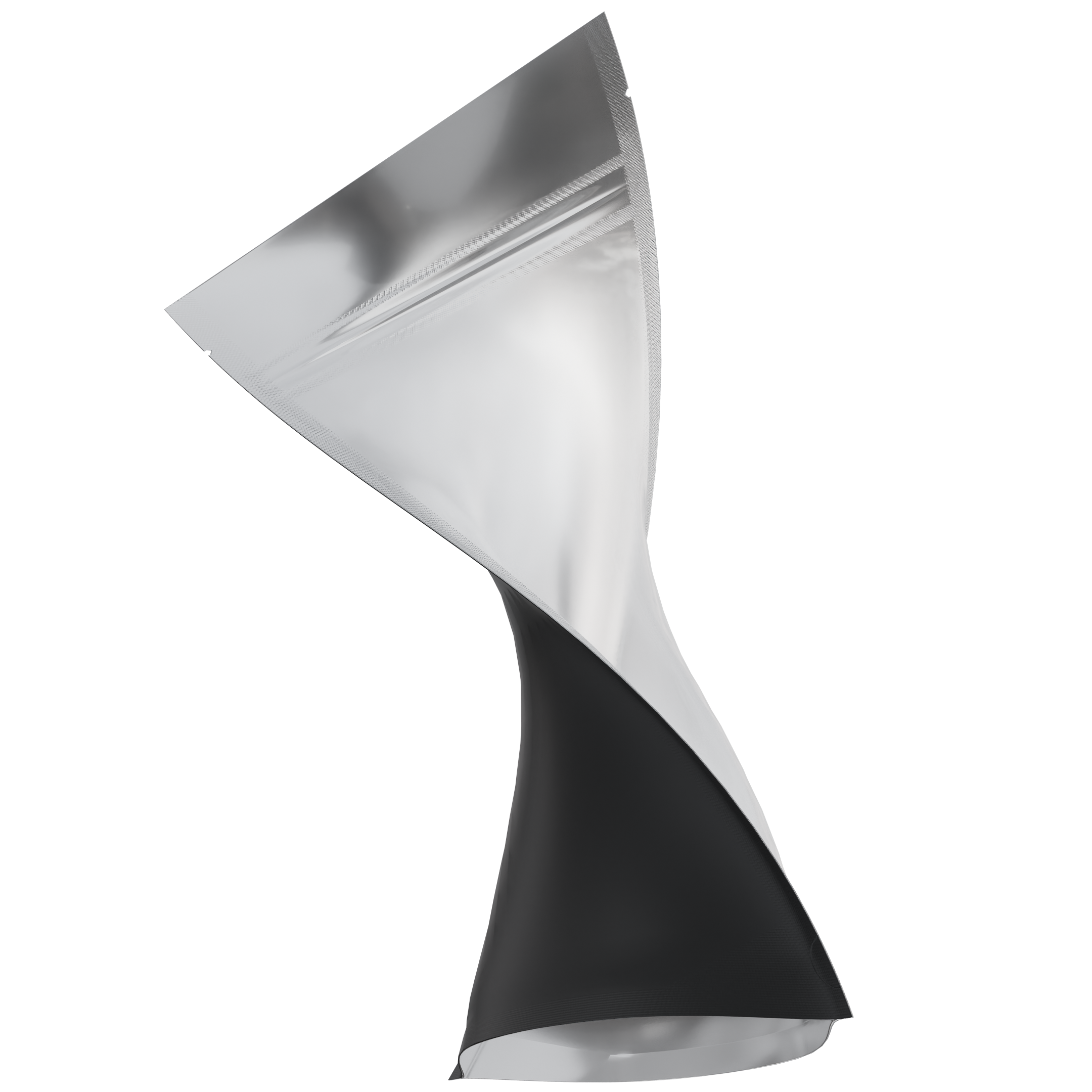 1/2 Ounce Matte Black & Matte Black Mylar Bags + Labels - (100 qty.) - Dragon Chewer