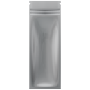 Pre Roll Top Disposable Zipper CR Exit Mylar Bags Matte Black / Gloss Clear - 2.16" x 6"- Child Resistant - (1,000 qty.) - Dragon Chewer