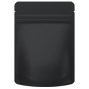 1/8th Ounce 3.5g CR Exit Bags Matte Black / Gloss Clear - Tear Notch Mylar Bags - Child Resistant - (1,000 qty.) - Dragon Chewer