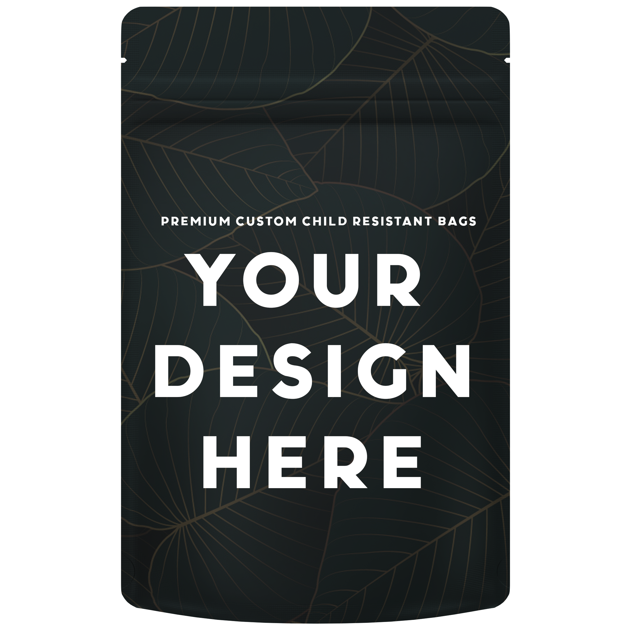 1 Ounce Custom Printed CR Child Resistant Mylar Barrier Bags - Dragon Chewer