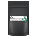 1/4 Ounce Matte Black & Matte Black Mylar Bags + Labels - (100 qty.) - Dragon Chewer