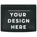 Large Exit Custom Printed CR Child Resistant Mylar Barrier Bags - Dragon Chewer