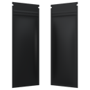 Pre Roll Top Disposable Zipper CR Exit Mylar Bags Matte Black / Matte Black - 2.16" x 6"- Child Resistant - (1,000 qty.) - Dragon Chewer