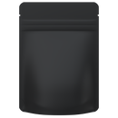 1/8th Ounce 3.5g CR Exit Bags Matte Black / Matte Black - Tear Notch Mylar Bags - Child Resistant - (1,000 qty.) - Dragon Chewer