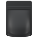 1/8th Ounce 3.5g CR Exit Bags Matte Black / Matte Black - Tear Notch Mylar Bags - Child Resistant - (1,000 qty.) - Dragon Chewer