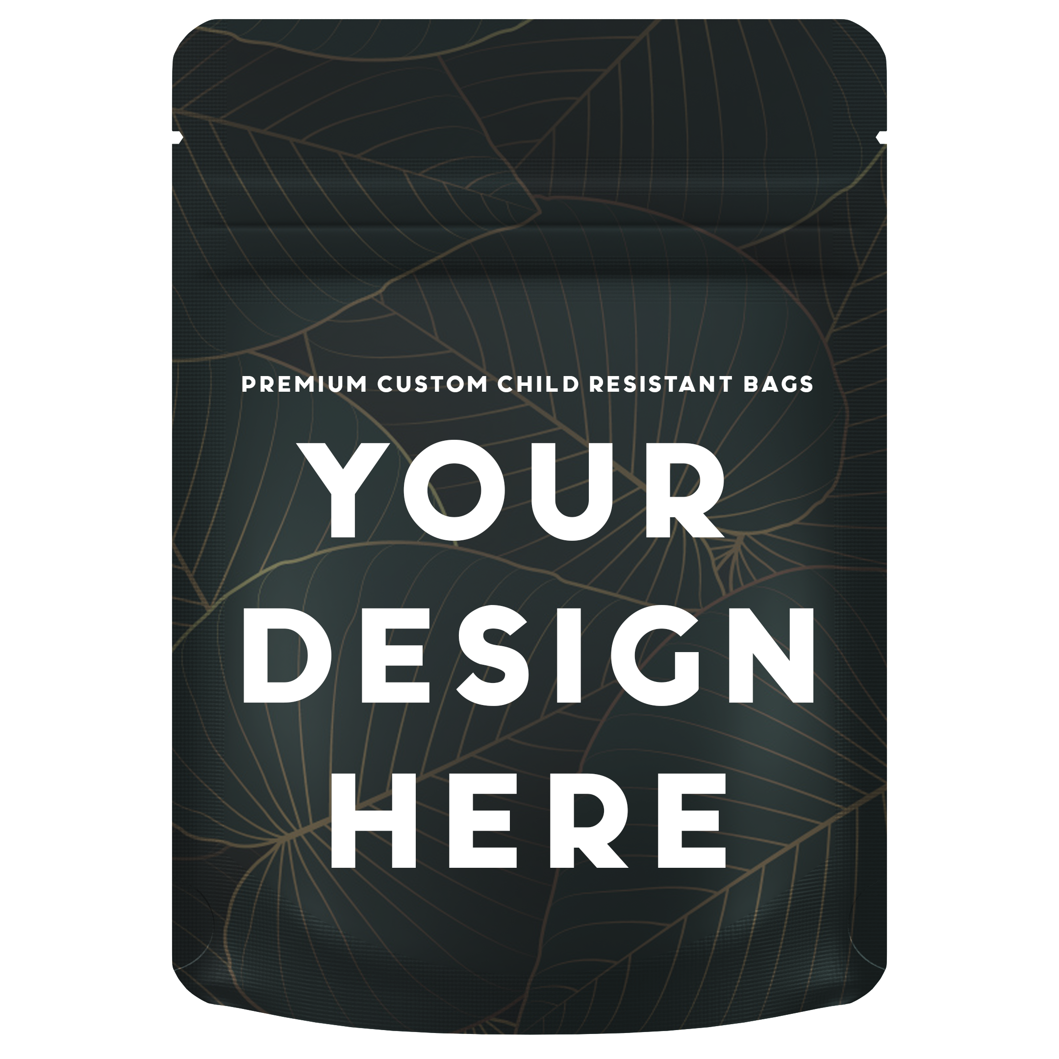 1/8th ounce 3.5 gram Custom Printed CR Child Resistant Mylar Barrier Bags - Dragon Chewer