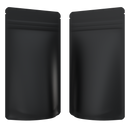 1/4th Ounce CR Exit Bags Matte Black / Matte Black - Tear Notch Mylar Bags - Child Resistant - (1,000 qty.) - Dragon Chewer