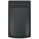 1/2 Ounce CR Exit Bags Matte Black / Matte Black - PCR Mylar Bags - Child Resistant - (1,000 qty.) - Dragon Chewer