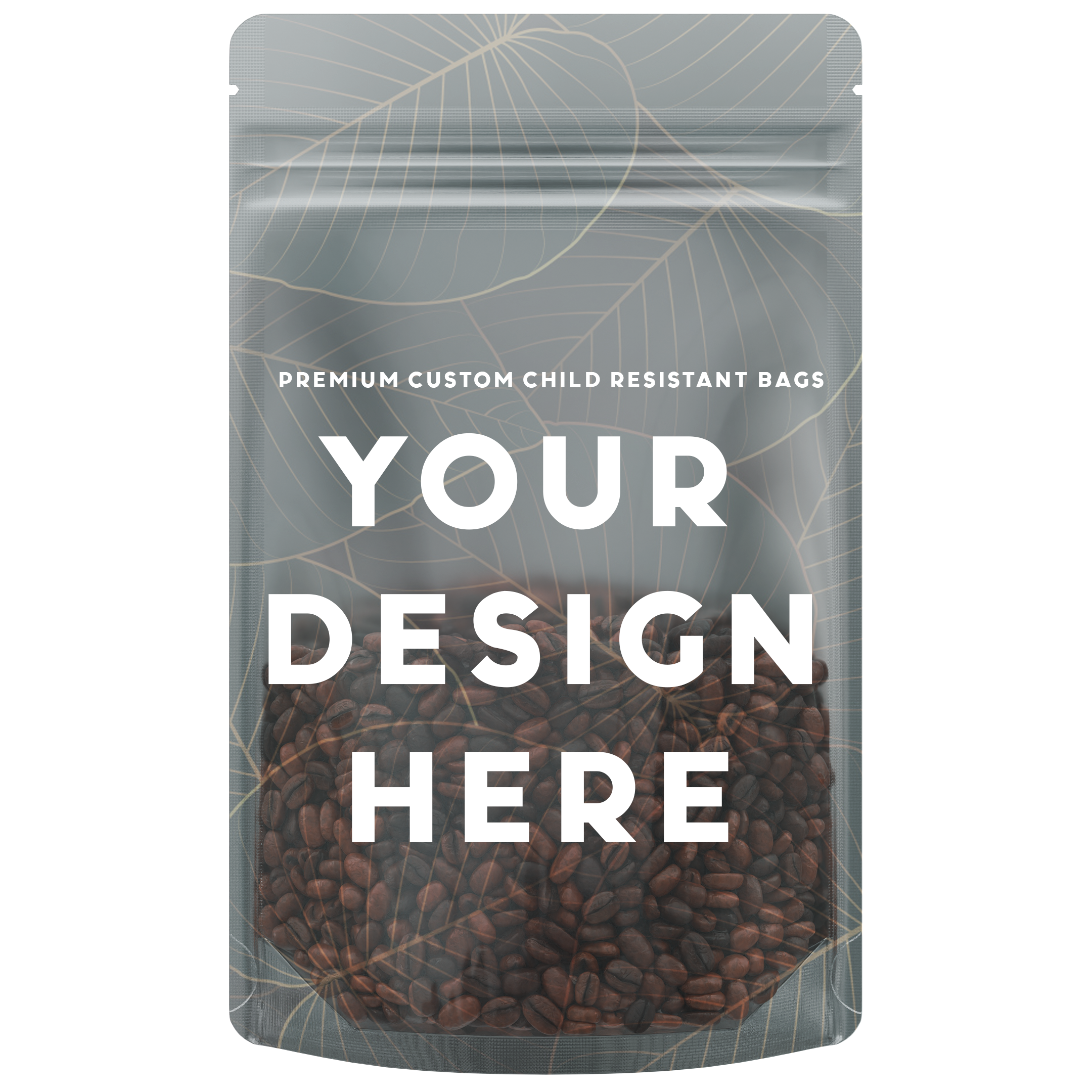 1/2 Ounce Custom Printed CR Child Resistant Mylar Barrier Bags - Dragon Chewer