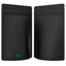 1/2 Ounce CR Exit Bags Matte Black / Matte Black - PCR Mylar Bags - Child Resistant - (1,000 qty.) - Dragon Chewer