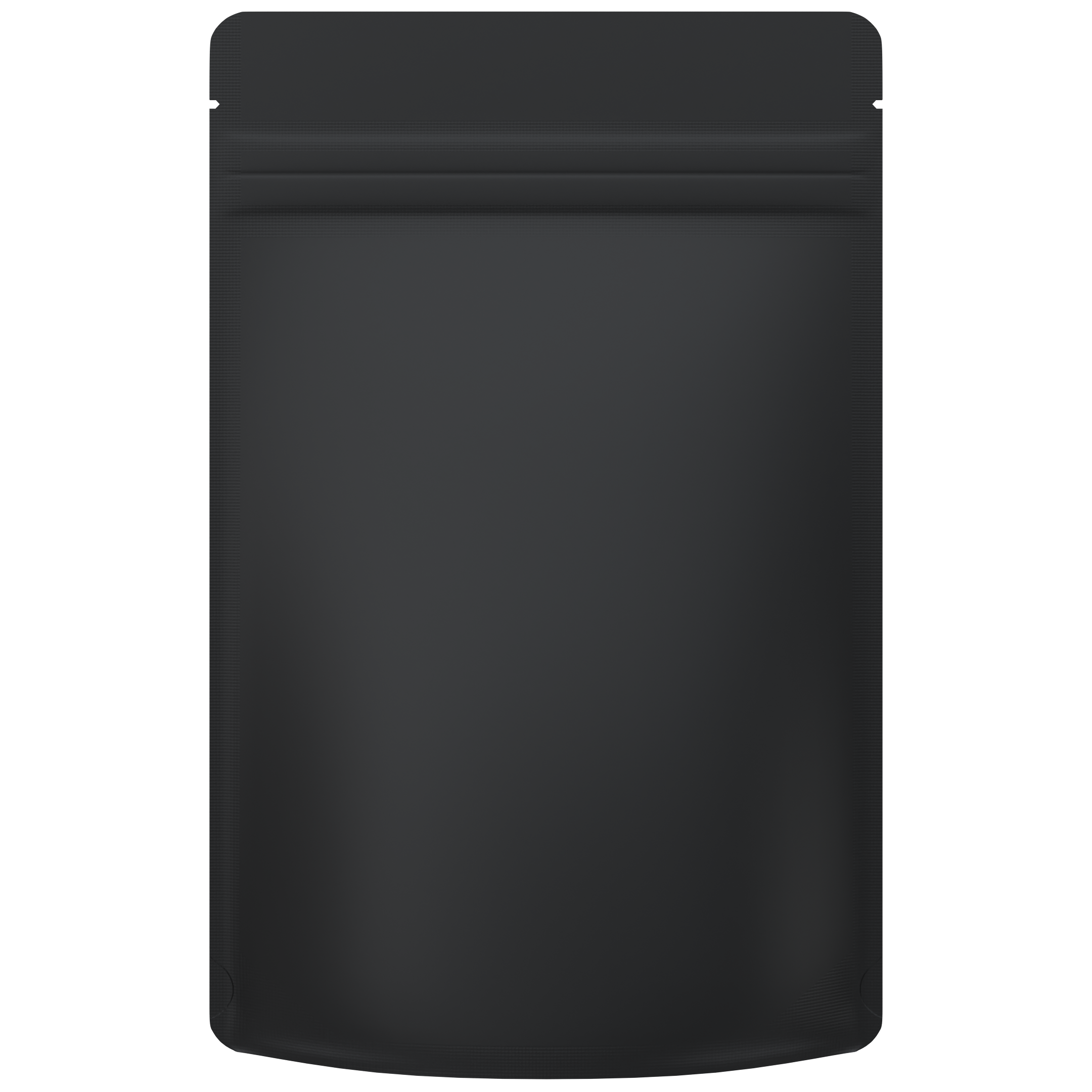 1 Ounce CR Exit Bags Matte Black / Matte Black - Tear Notch Mylar Bags - Child Resistant - (1,000 qty.) - Dragon Chewer