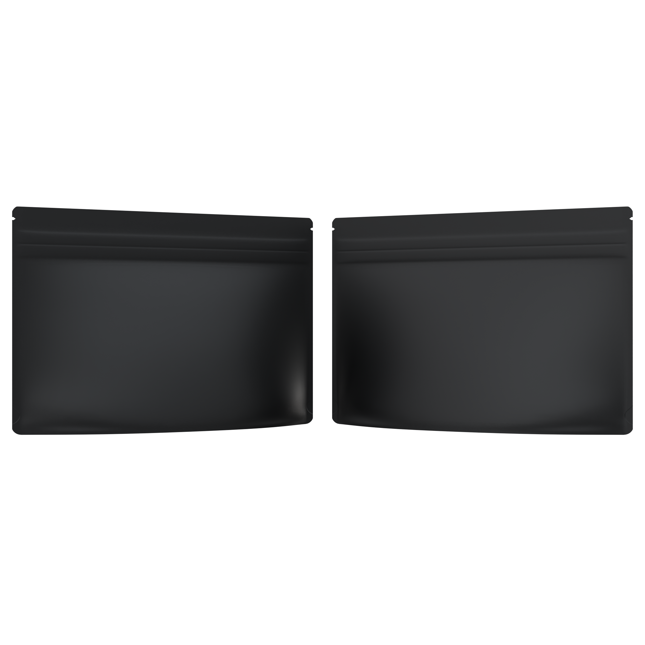 Medium 9 x 6 CR Exit Bags Matte Black Opaque Mylar Bags - Child Resistant - (1,000 qty.) - Dragon Chewer